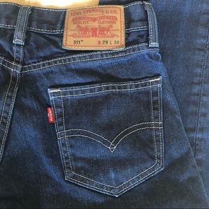 Levi’s straight legged jeans